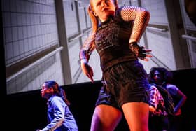 Stagecoach Putney students on stage at The Shaftesbury Theatre
