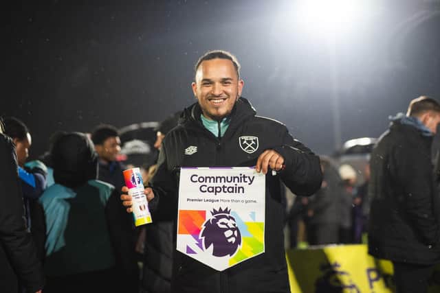 Arran Johny with Community Captain Award
