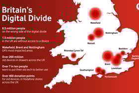 Vodafone's map of the digital divide