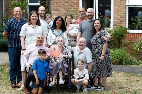 Cecilia Gabriah on her 100th birthday