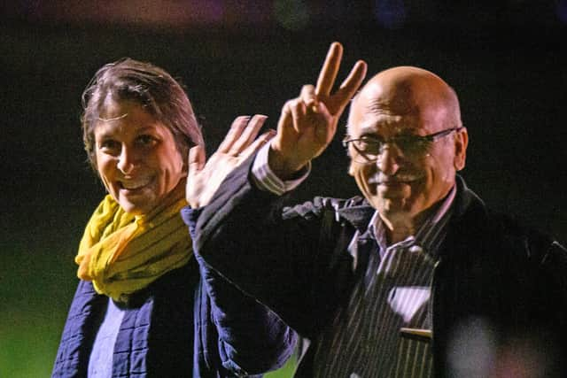 Nazanin Zaghari-Ratcliffe and Anoosheh Ashoori arrive in the UK after years of captivity in Iran (Picture: Leon Neal/Getty Images)