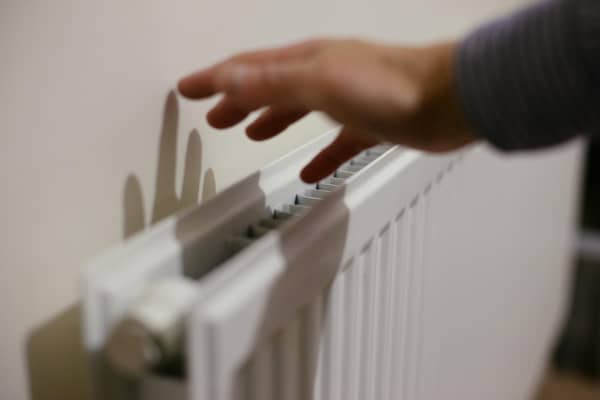 A radiator at a home in north London.