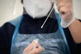 A PCR test. Picture Getty Images.