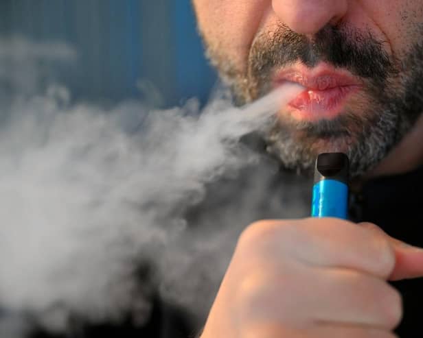 A use on single-use vapes is now in force in the UK. Picture: NICOLAS TUCAT/AFP via Getty Images.