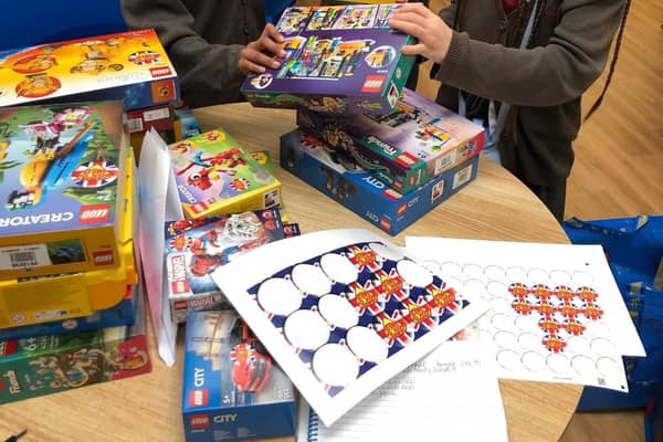 Staff at Epsom Hospital were overwhelmed by the number of Lego sets donated by Chestnut Park via the charity.