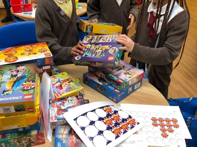 Staff at Epsom Hospital were overwhelmed by the number of Lego sets donated by Chestnut Park via the charity.