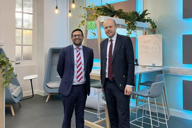 Joe Powell MP and Wasim Butt, Ormiston Academies Trust.