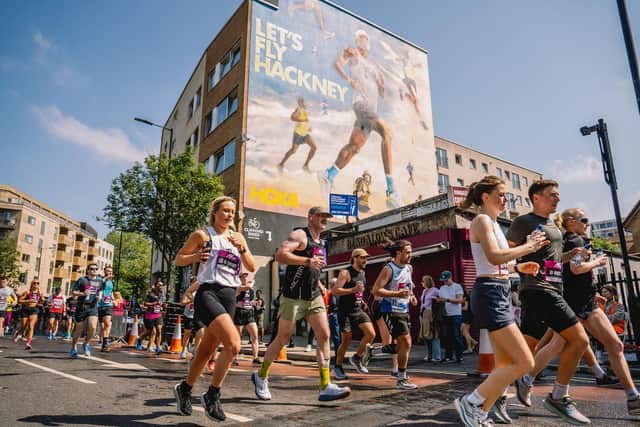Runners at the Wizz Air Hackney Half Marathon 2024.