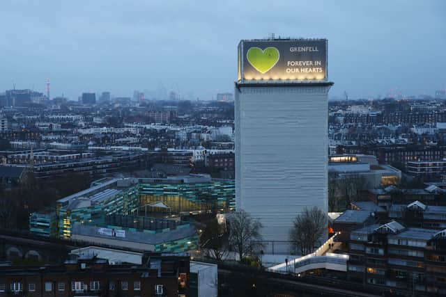 Grenfell Tower in West London.