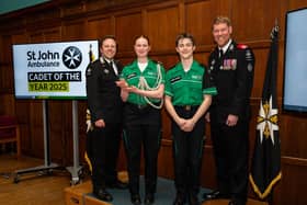 Eden Baillie receives her award