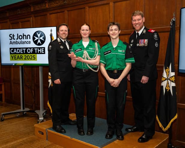 Eden Baillie receives her award