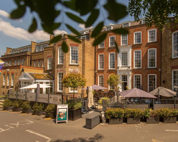 The terrace at 144 On The Hill