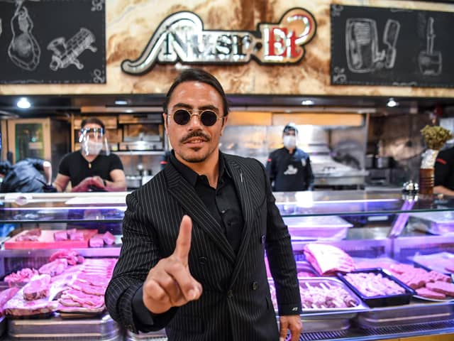 Turkish restaurateur Nusret Gokce, also known as Salt Bae, in his restaurant Nusr-Et at the Grand Bazaar in Istanbul (Picture: Ozan Kose/AFP via Getty Images)