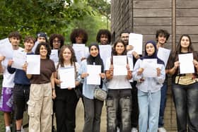 Paddington Academy Sixth Form students receive their results. Credit: United Learning