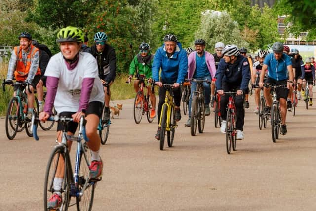 London's cycle through Queen Elizabeth Olympics Park.