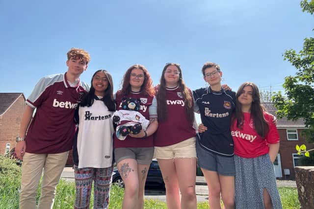 Six friends will be walking the entire length of the Jubilee Line on June 9 to raise money for Spinal Research. From left, Matt Ambrosini, Jenny Edwards, Rhi Greatwood, Kate Lawrence, Teddy Langfield and Keira Beech