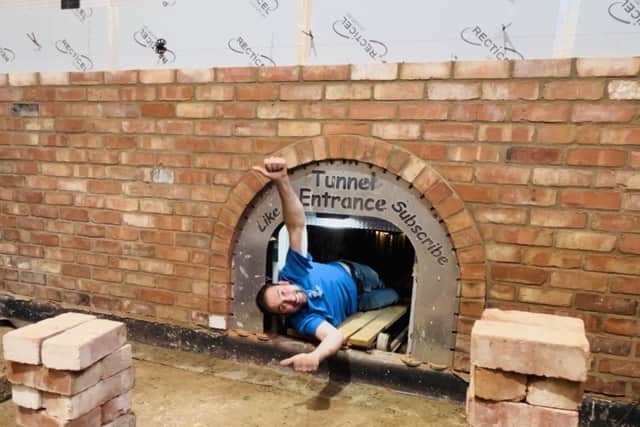 Dave is digging deep into his childhood dream by building an extraordinary World War II style bunker connecting his house via a 35-foot-long tunnel