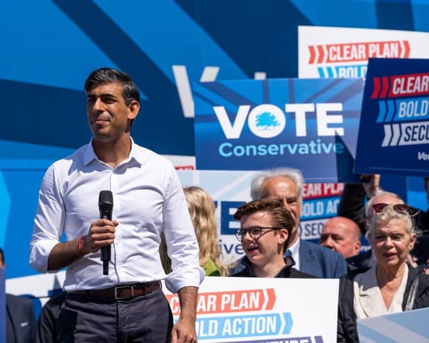 Prime Minister, Rishi Sunak, Campaigning.
