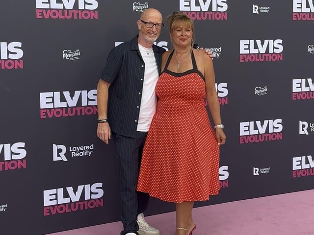 Creator couple Therese and Darren Ryan look all loved up on the carpet