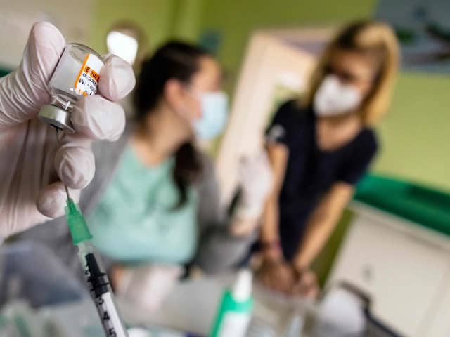 More NHS staff in London are yet to have any of their Covid vaccines than anywhere else in England, figures have revealed. Photo: AFP via Getty 