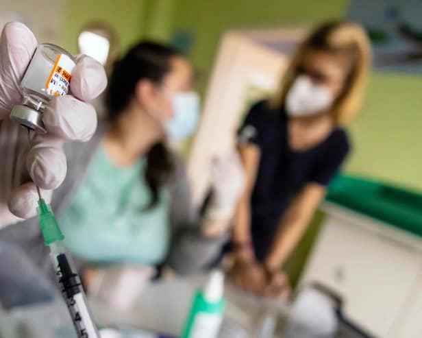 More NHS staff in London are yet to have any of their Covid vaccines than anywhere else in England, figures have revealed. Photo: AFP via Getty 
