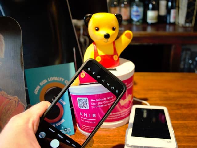 RNIB's new Sooty Collection Box.