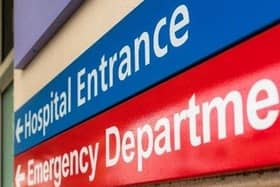 UK hospital entrance