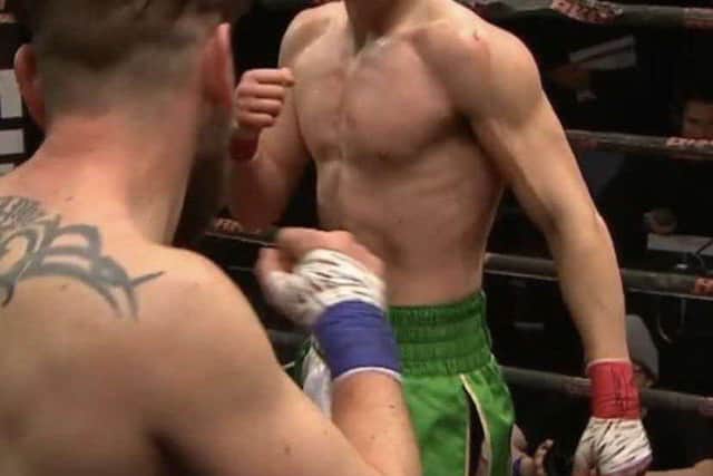 London's Harvey Dossett in action
