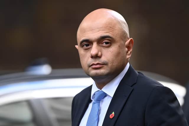 Secretary of State for Health and Social Care, Sajid Javid arrives for a cabinet meeting at 10 Downing Street on November 11, 2021 in London, England. (Photo by Leon Neal/Getty Images)