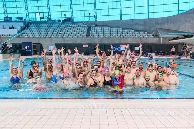 Pride Swim group photo.