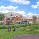 A CGI of Bellway’s new development, Highwoods View, off Turkey Road.