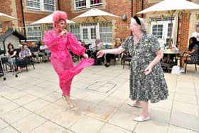 Resident Angela Wass was the first on the dancefloor with Sissy Lea