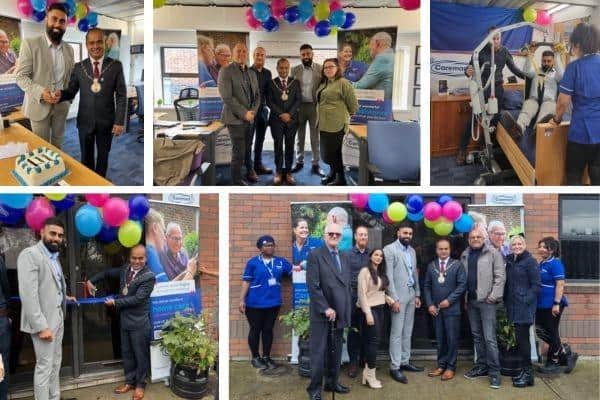 Top left,: Sukhvir Gill and Royal Borough of Greenwich Mayor, Cllr. Jit Ranabhat