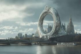 London Eye in Art Nouveau