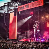 Mötley Crüe perform live for the "The World Tour" at Sheffield Bramall Lane on May 22, 2023 in Sheffield. Picture: Anthony Devlin/Getty Images for Live Nation UK