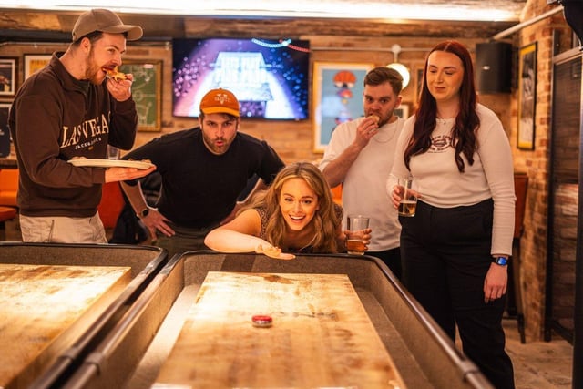 Shuffleboard at Bat & Ball Covent Garden