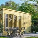 A garden office is often a good solution for home workers.