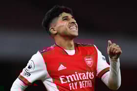 PROSPECT: Salah-Eddine Oulad M'Hand celebrates scoring for Arsenal's under-23s