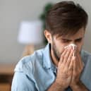 Hay fever symptoms.