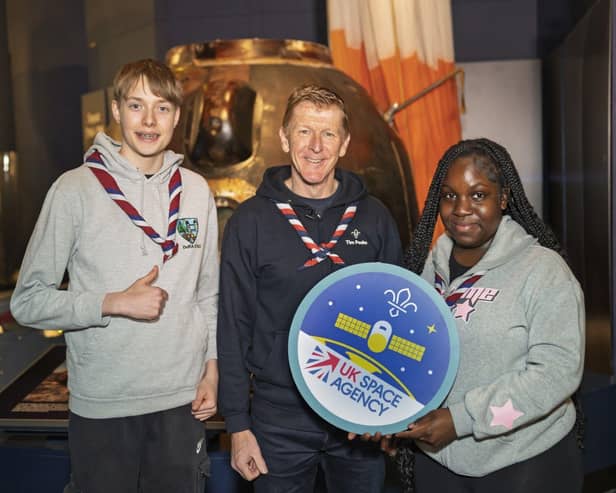 Launching space badge