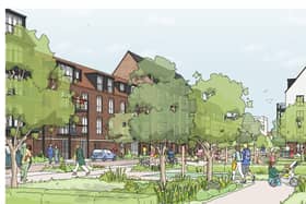 Bellway’s detailed plans for 692 homes at Kingsgate Park, off Billet Road, include a mix of apartments and houses alongside public open space.