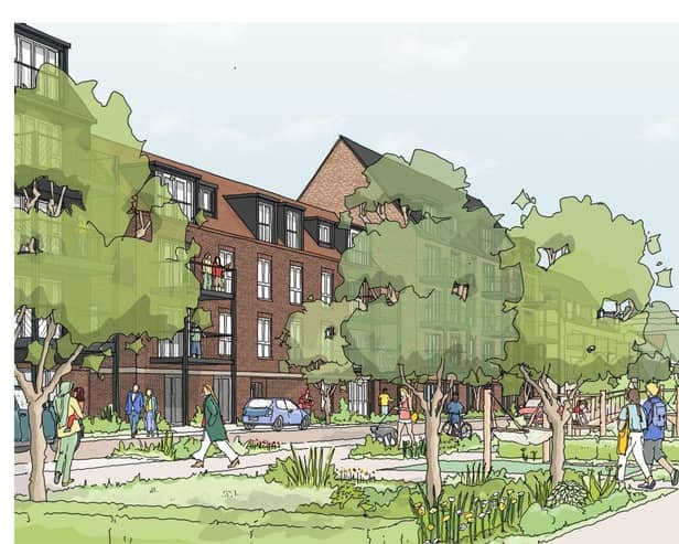 Bellway’s detailed plans for 692 homes at Kingsgate Park, off Billet Road, include a mix of apartments and houses alongside public open space.