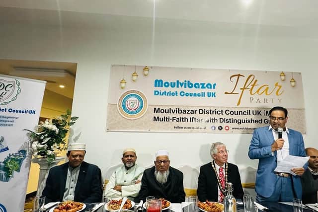 President Oli Khan MBE  addressing the crowd
