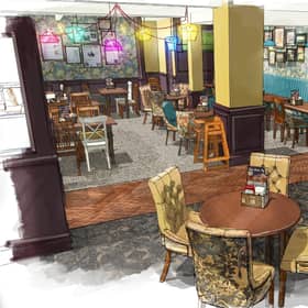 Sketch of the new family lounge area