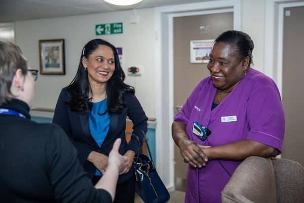Rushanara Ali MP with Care Assistant Janet Scotland