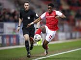 Rotherham United winger Chiedozie Ogbene.  