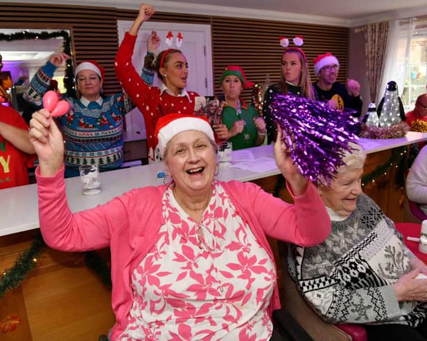 Resident Susan Somerset gets the party started