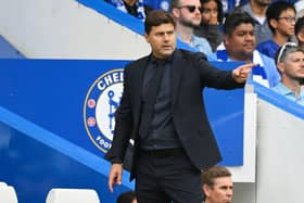 Chelsea boss Mauricio Pochettino gestures during the 1-1 draw against Liverpool on Saturday - pic: Clive Mason/Getty Images