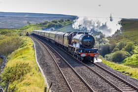 Making tracks ...historic steam locomotive Princess Elizabeth hauls the Northern Belle over the scenic Settle-Carlisle route