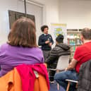 Dave Fuller, communities and business development director at Repowering London, tells locals how solar power can create revenue and build community skills